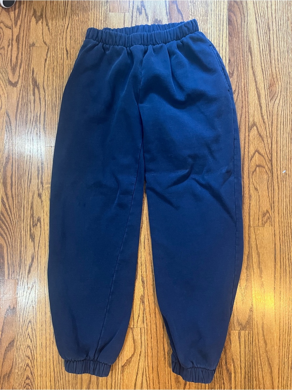 Brandy Melville Navy Wide-Leg Jogger Pants